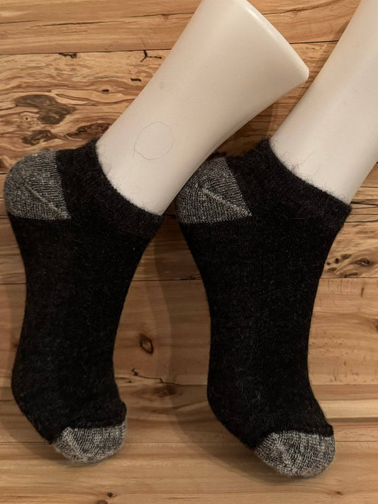 Bas court en alpaga noir