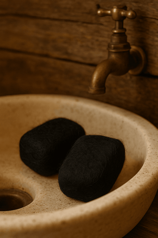 Savon artisanal feutré, au lait d’alpaga – Exfoliant doux & fait main au Québec - Ferme MarieBob
